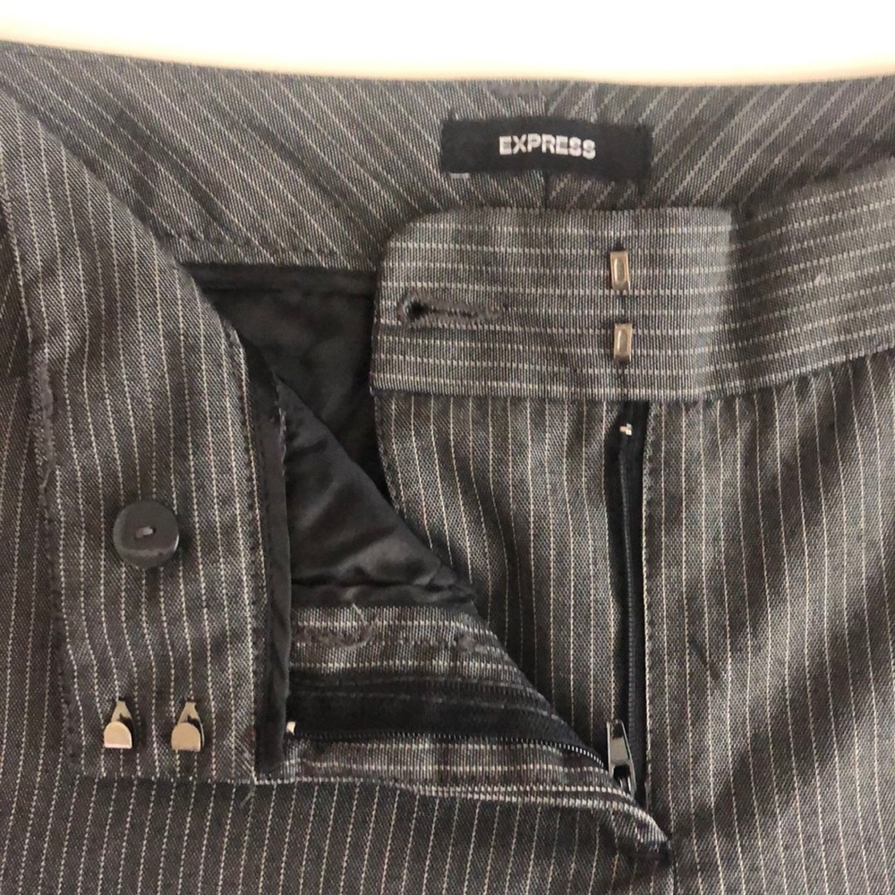 Express Editor Gray, Size 6, Pants With Straight … - image 3